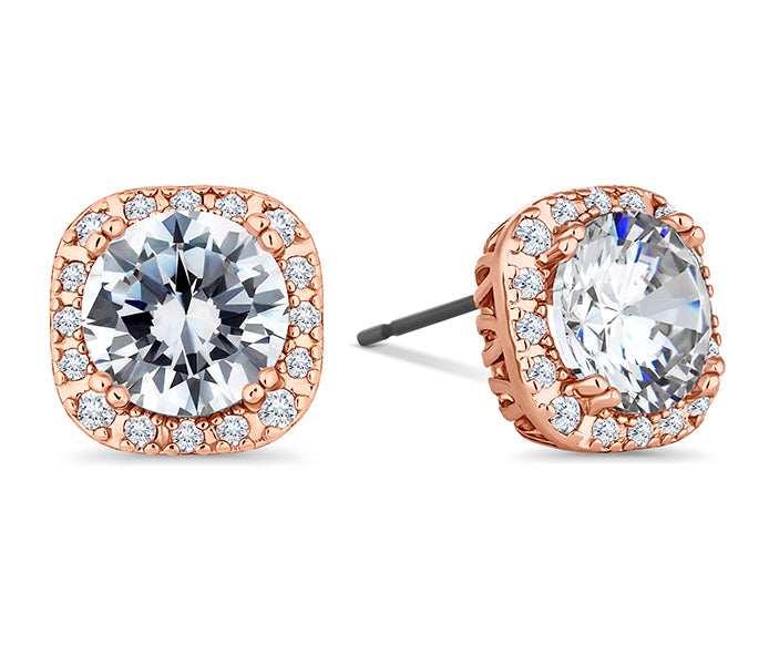 Affinity Earrings in Rose Gold Plate