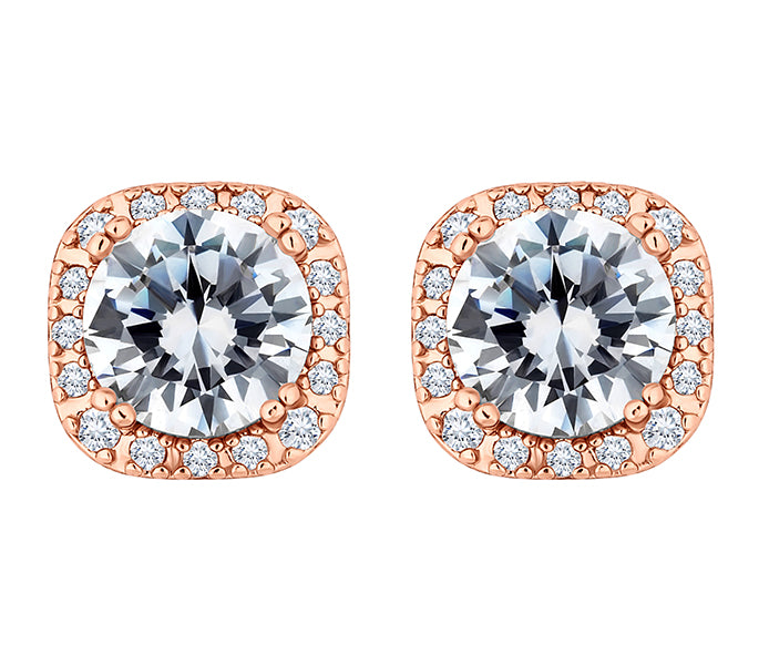 Affinity Earrings in Rose Gold Plate