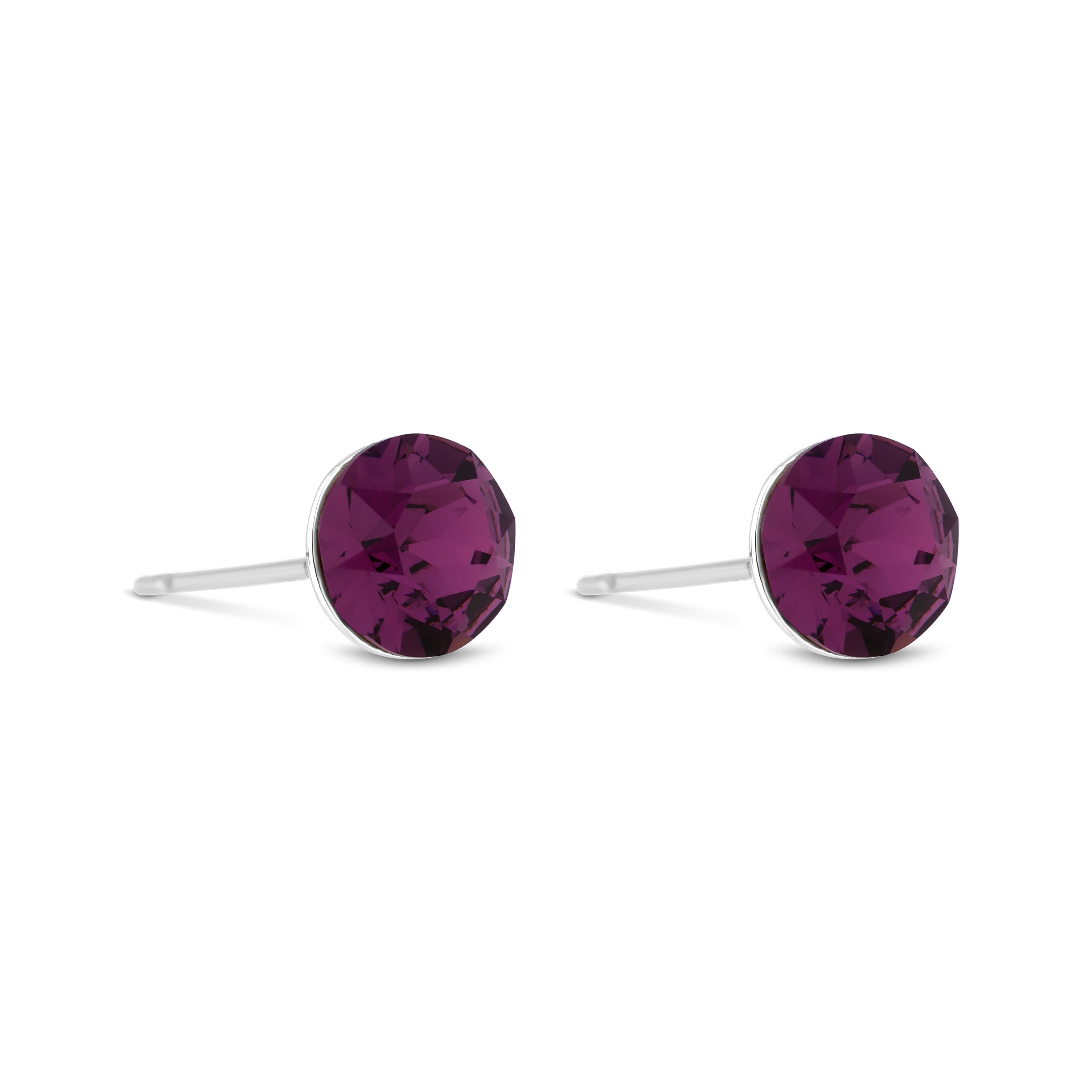 Amethyst Stud Earrings