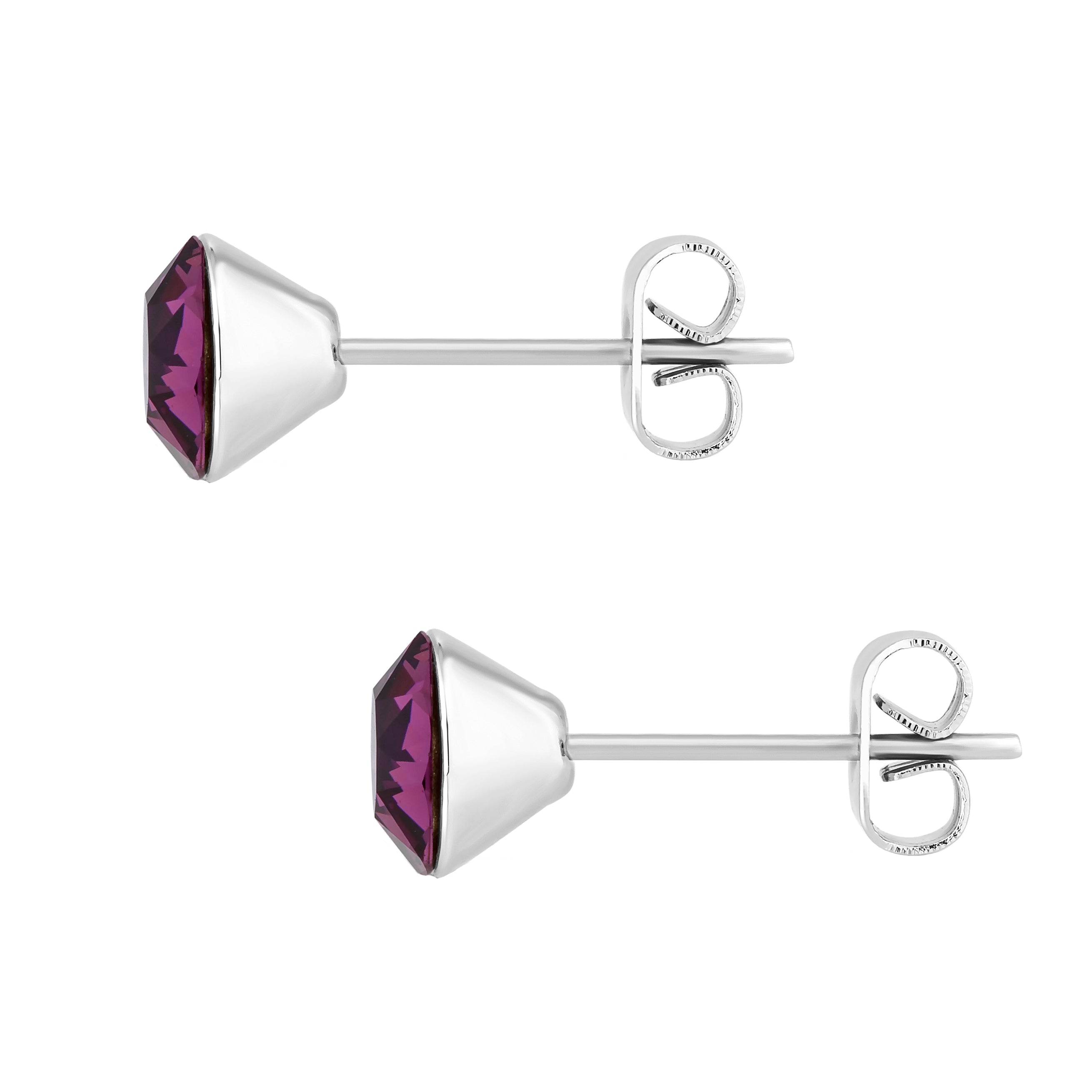 Amethyst Stud Earrings