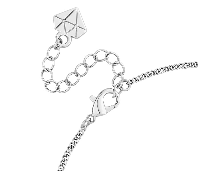 Anchor Bracelet in Rhodium Plating