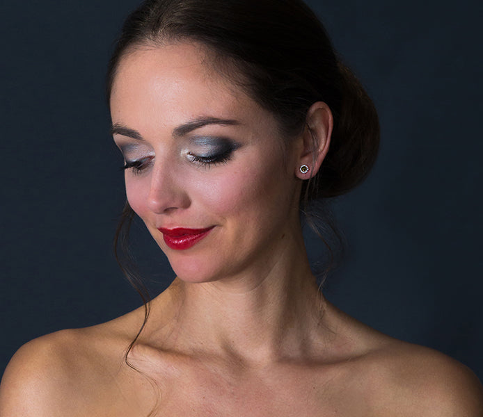 August Gemstone Stud Earrings