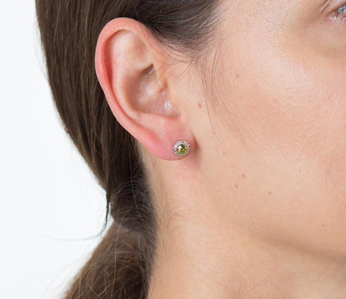 August Gemstone Stud Earrings