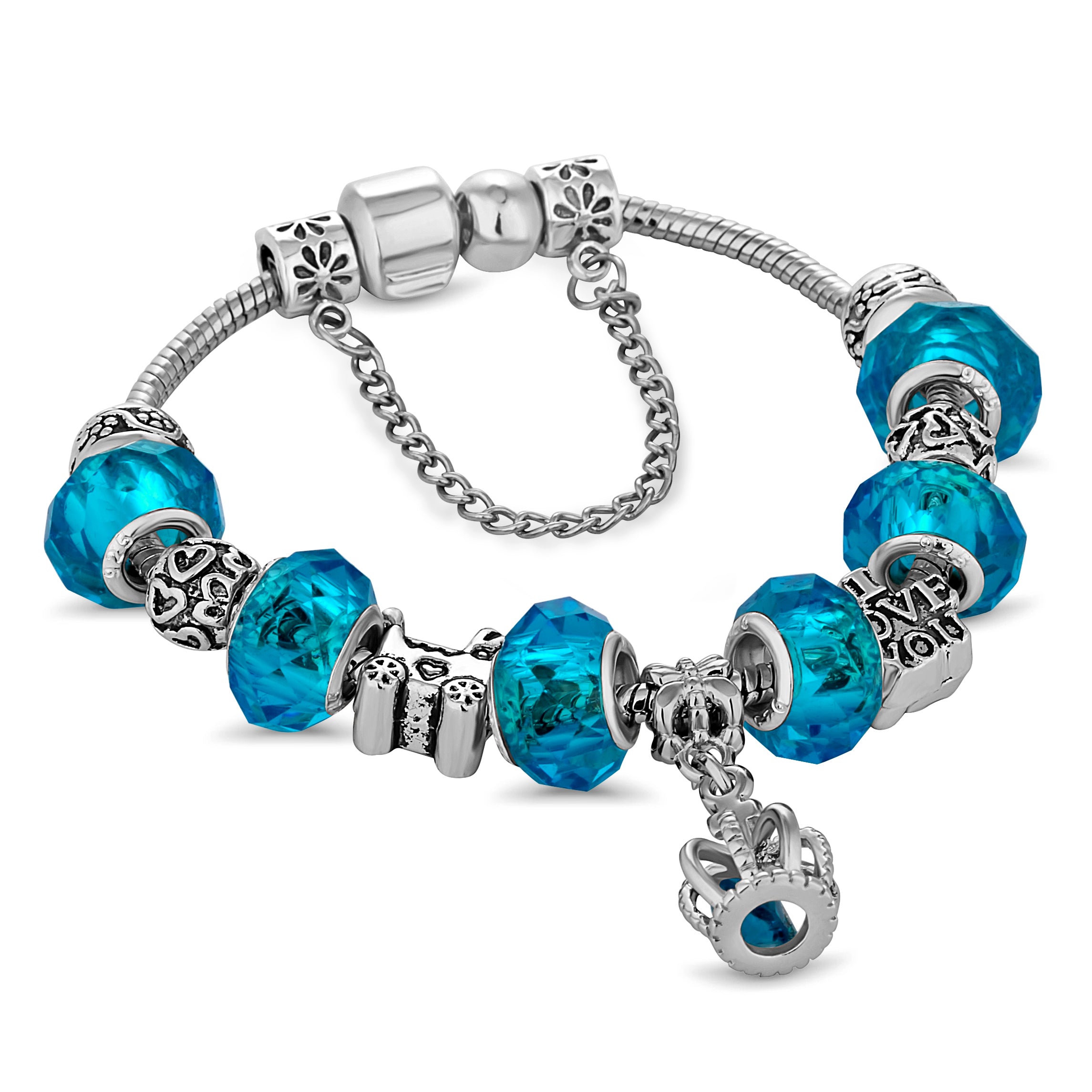 Ava Bracelet in Light Blue
