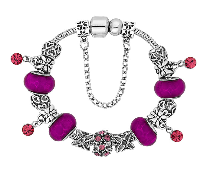 Ava Bracelet in Purple - Small Size