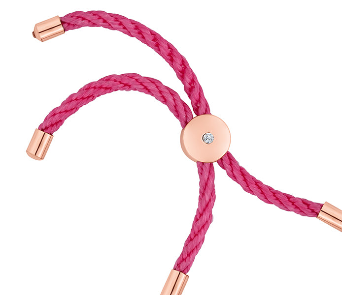 Bali Bracelet in Rose Gold with Pink