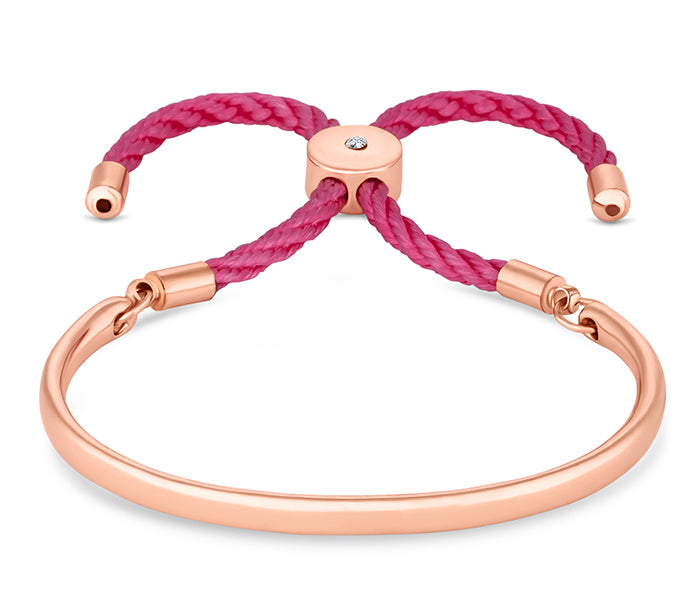 Bali Bracelet in Rose Gold with Pink