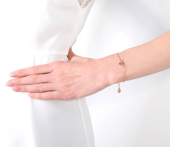 Bee Bracelets in Rose Gold Plating