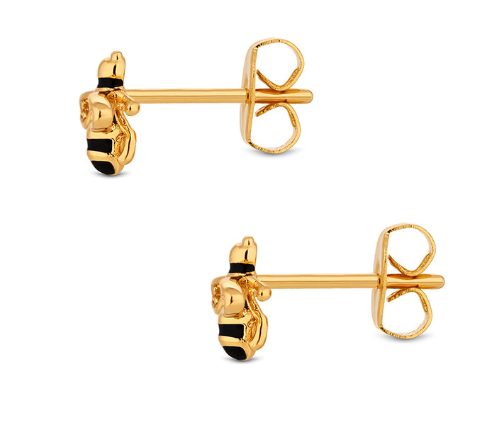 Bee Earrings in Gold Plating