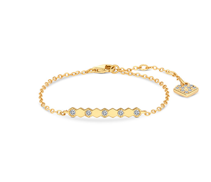 Bee Love Bracelet in Gold Plating