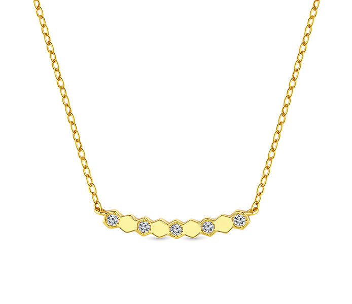 Bee Love Necklace in Gold plating