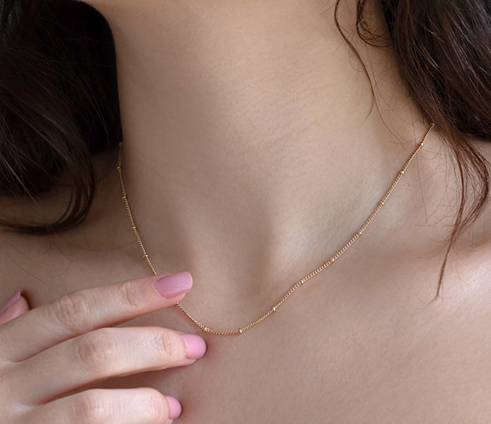 Bobble chain Gold Plating