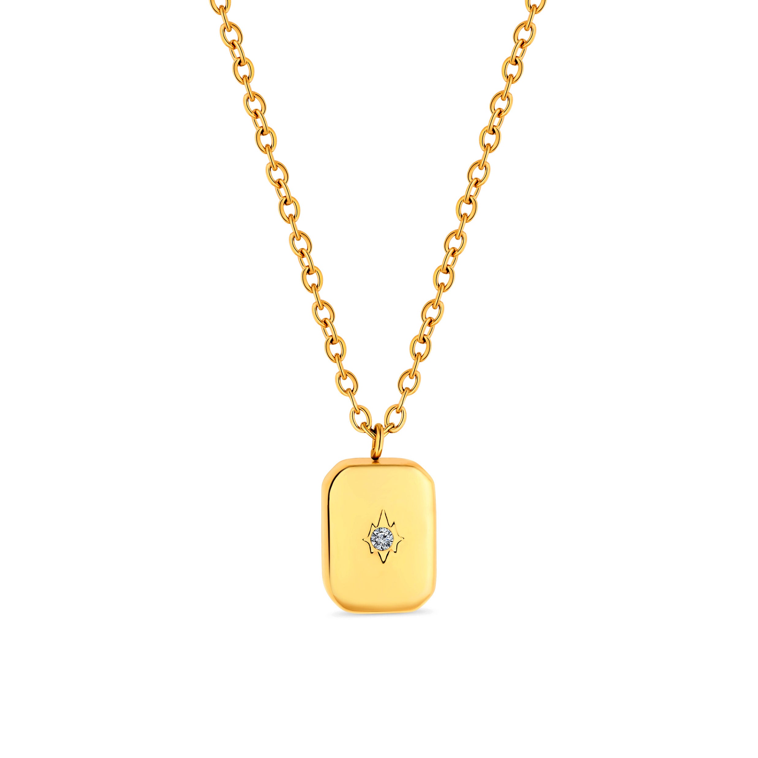 BOX NECKLACE - GOLD