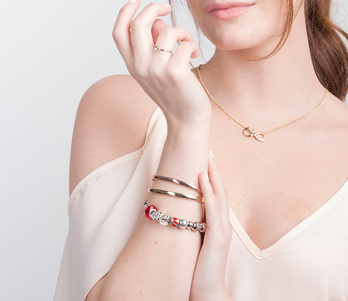 Bali Bracelet in Gold with Black