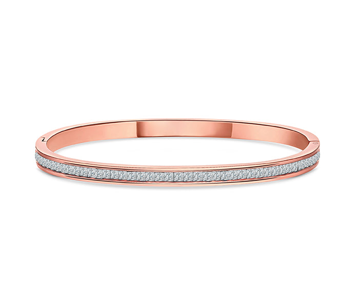 Captivate Bangle in Rose Gold Plating