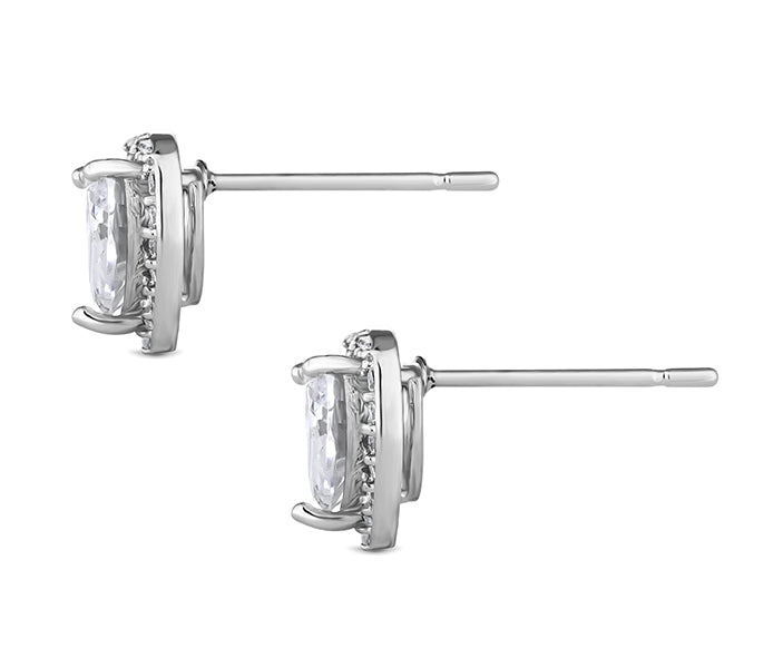 Captured Heart Stud Earrings