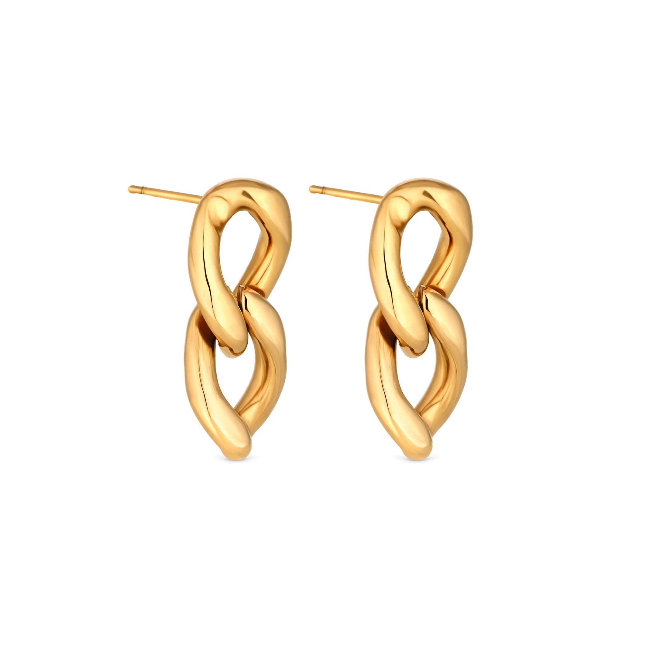 CHAINS EARRINGS - GOLD