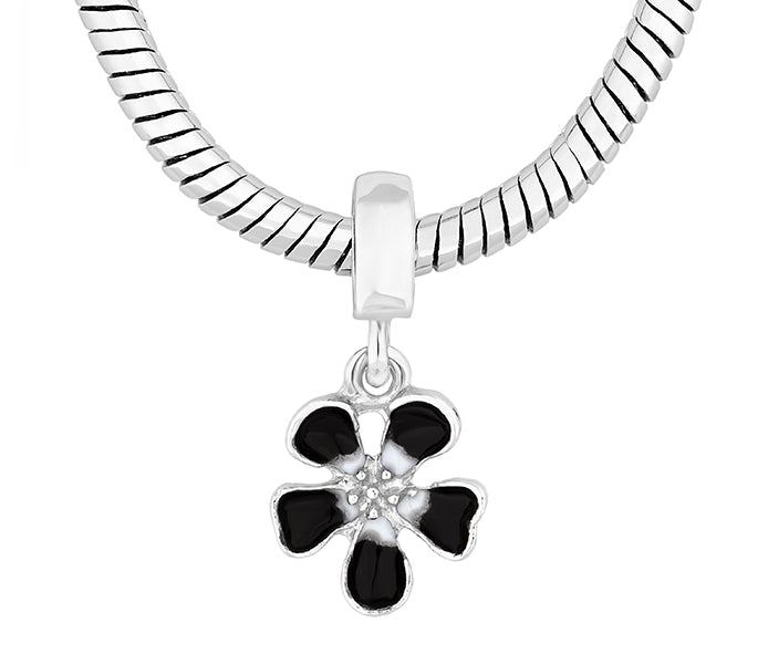 Charm Bracelet with Black Charms