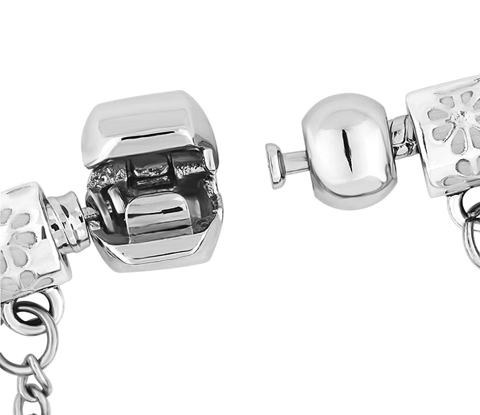 Charm Bracelet with Black Charms