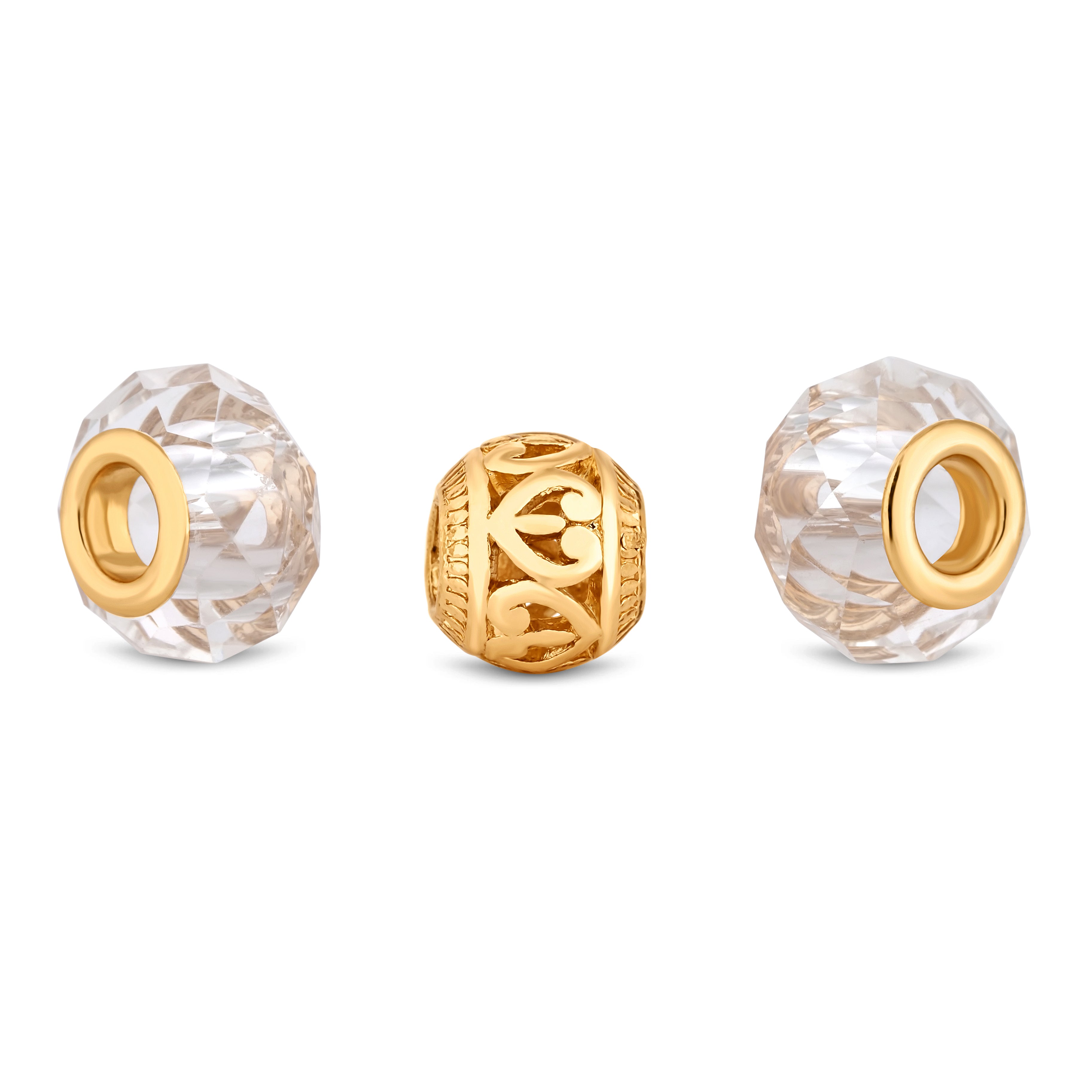 Charm Bracelet with Gold Charms