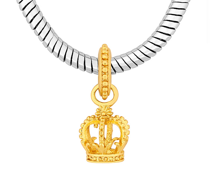 Charm Bracelet with Mixed Metal Charms