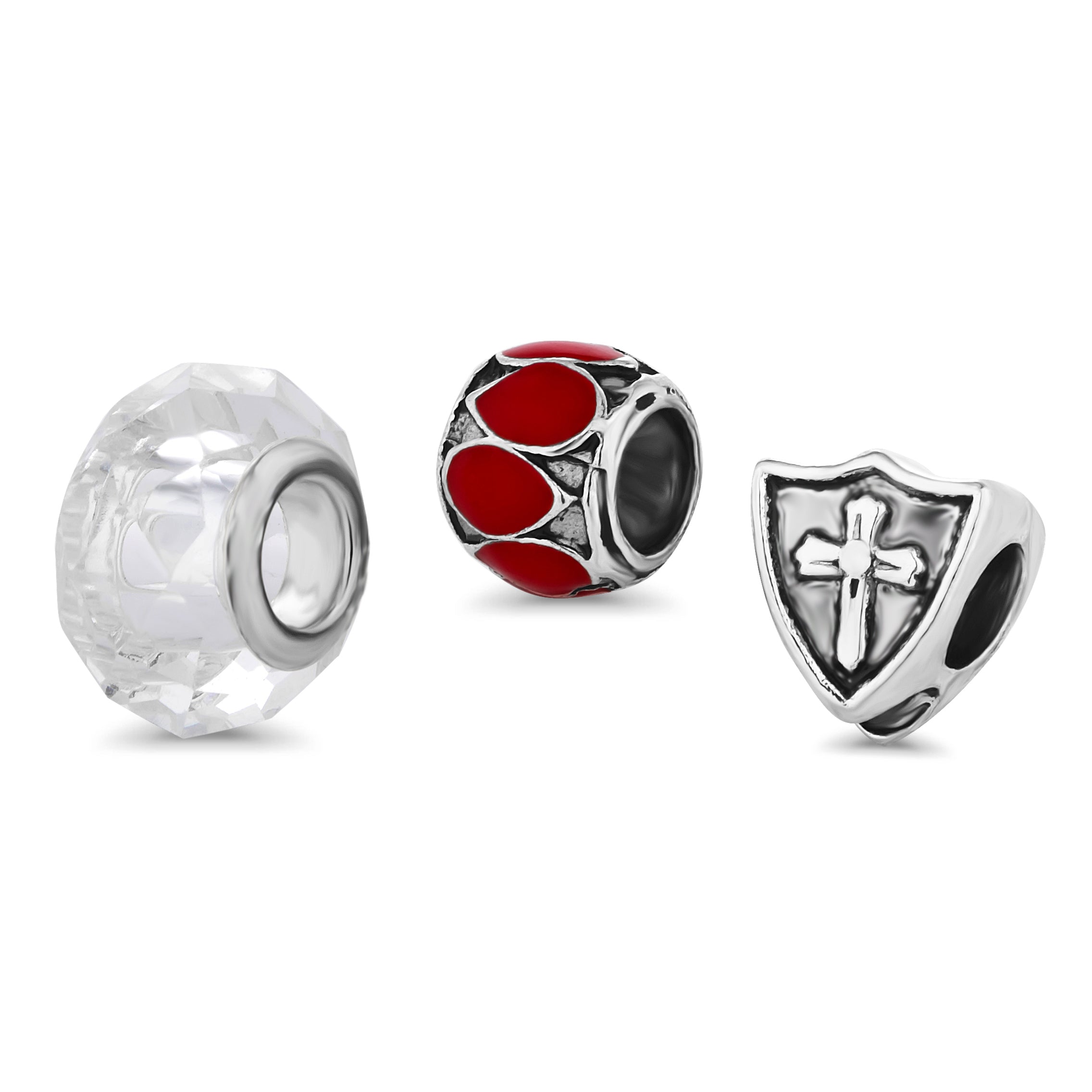 Charm Bracelet with Red Charms