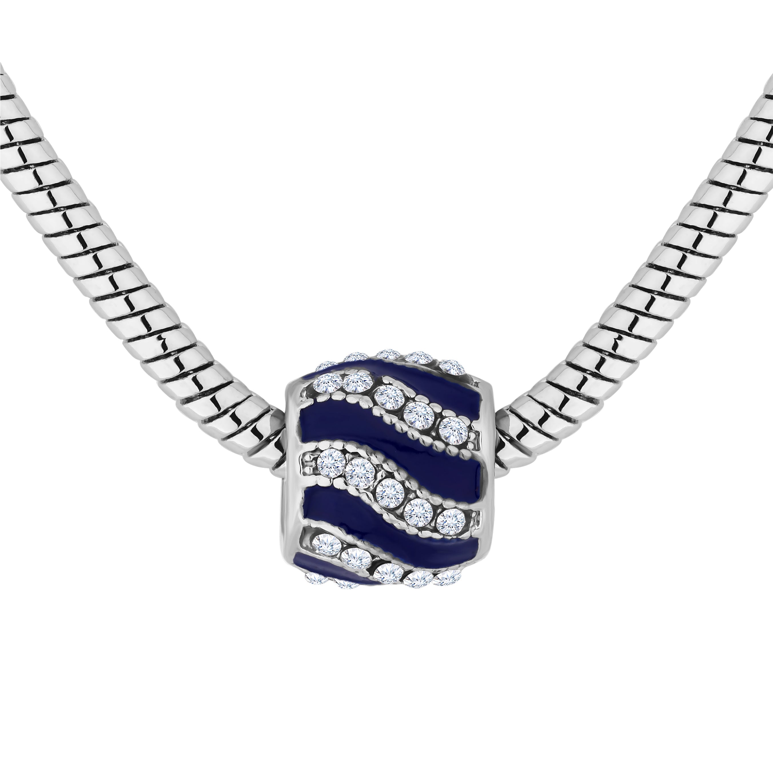 Charm Bracelet with Royal Blue Charms