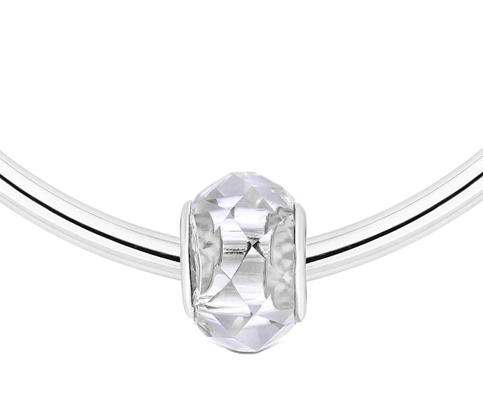 Charm Bracelet on Solid Bangle