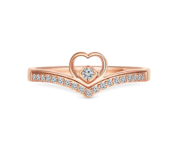 Cherish Ring in Rose Gold Plating