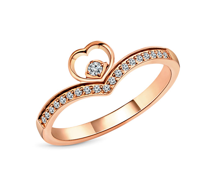 Cherish Ring in Rose Gold Plating