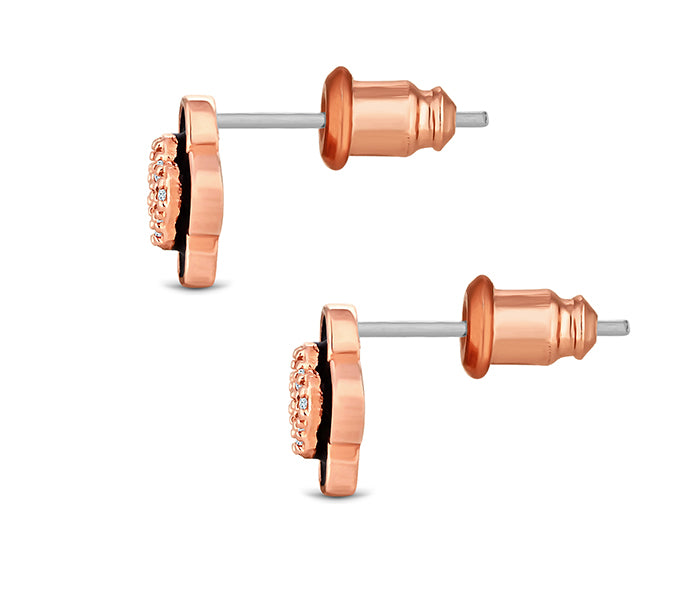 Clover Earrings in Rose Gold Plating