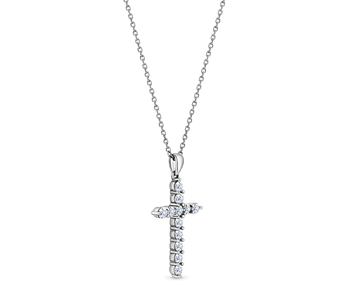 Cross pendant in sterling silver