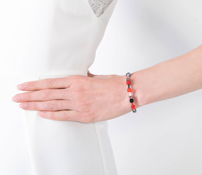 Cube Bracelet in Red