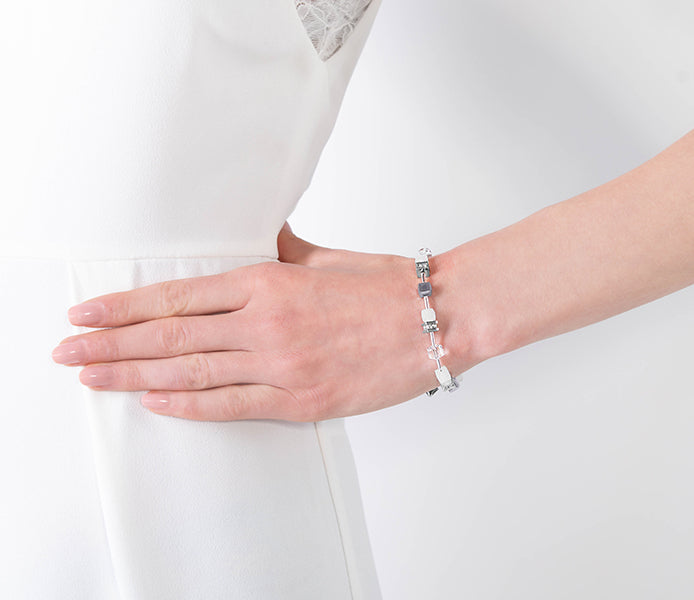 Cube Bracelet in White
