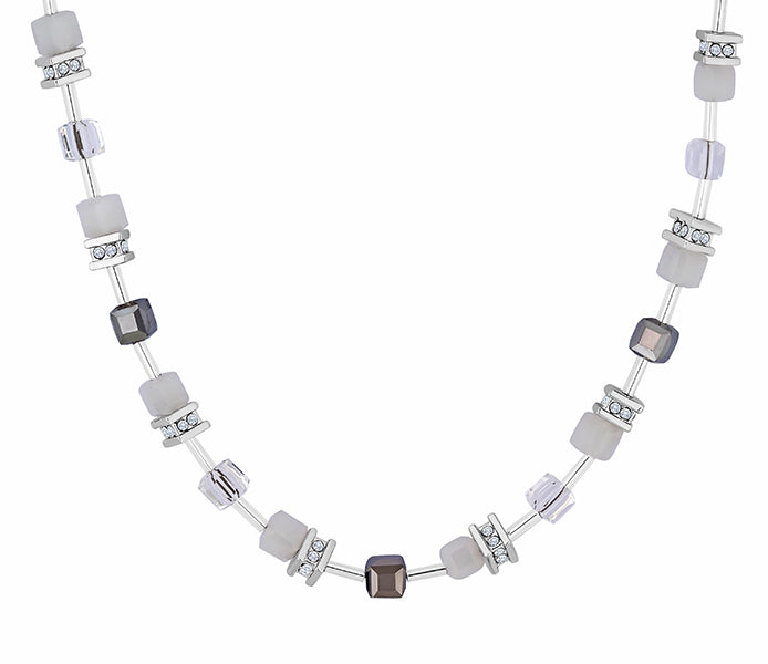 Cube Necklace in White
