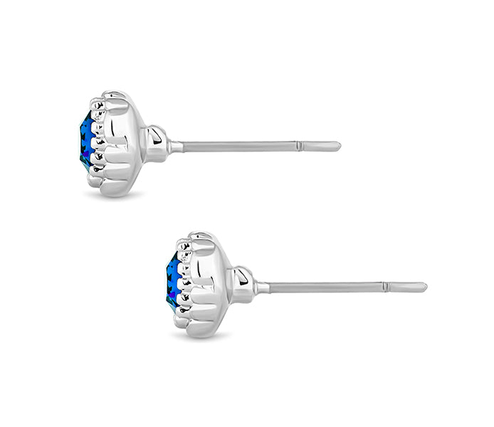 December Gemstone Stud Earrings