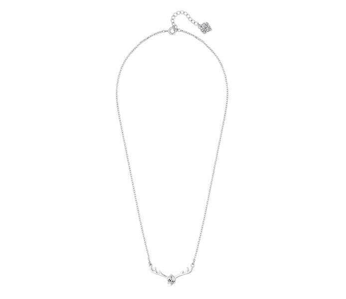 Deer Antler Necklace with Crystal