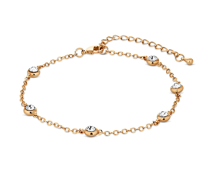 Dew Drop Anklet in Gold Plating