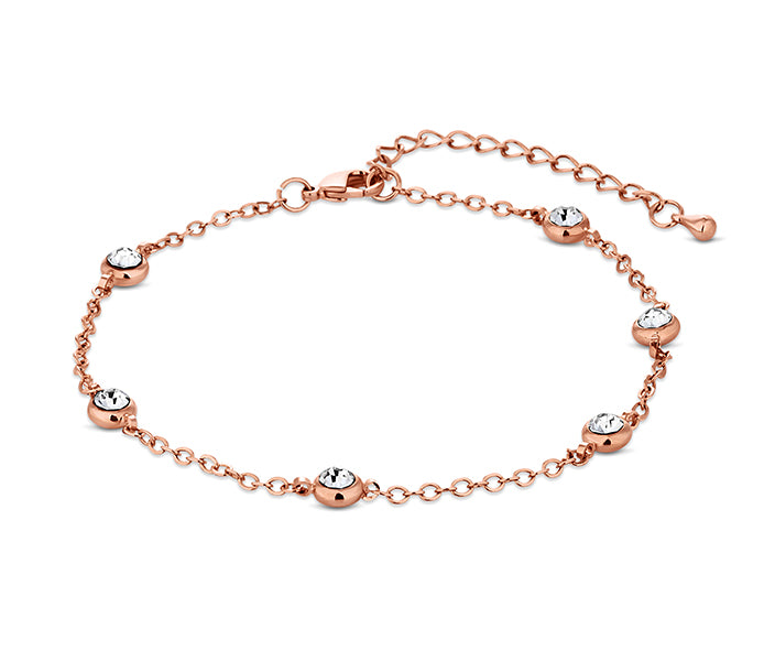 Dewdrop Bracelet in Rose Gold Plate