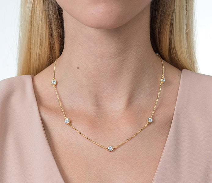 Dew Drop Necklace in Gold Plate