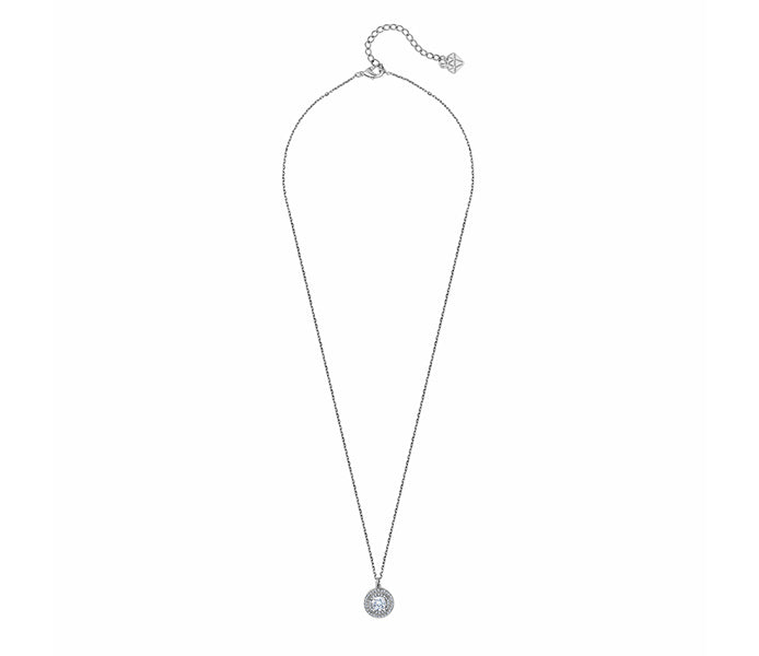 Disc Pendant with Crystals