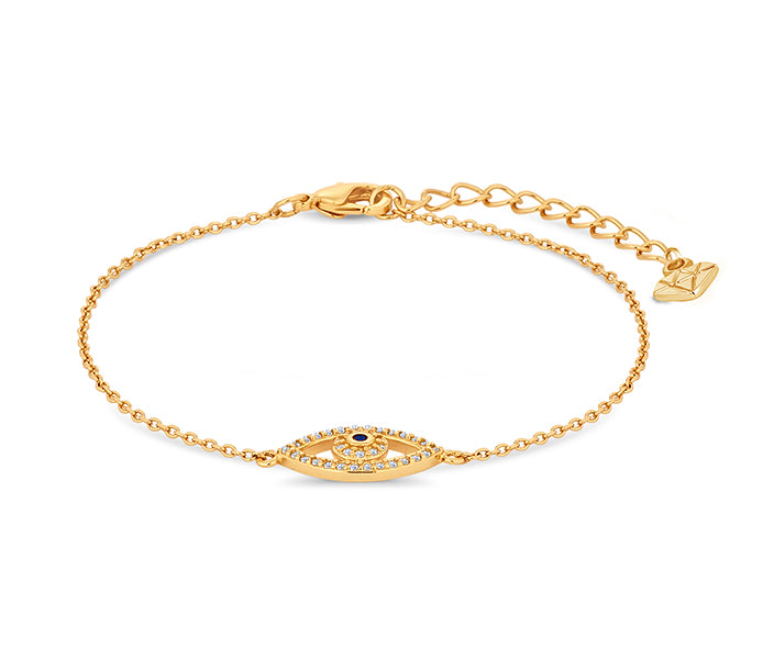 Eye Bracelet in Gold Plating