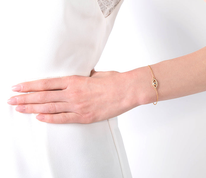Eye Bracelet in Gold Plating