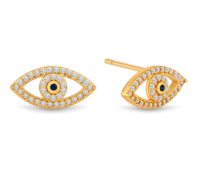 Eye Earrings in Gold Plating