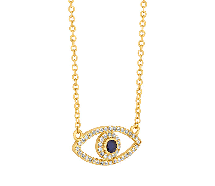 Eye Pendant in Yellow Gold Plating