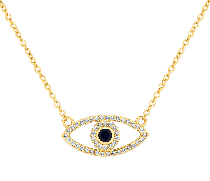 Eye Pendant in Yellow Gold Plating