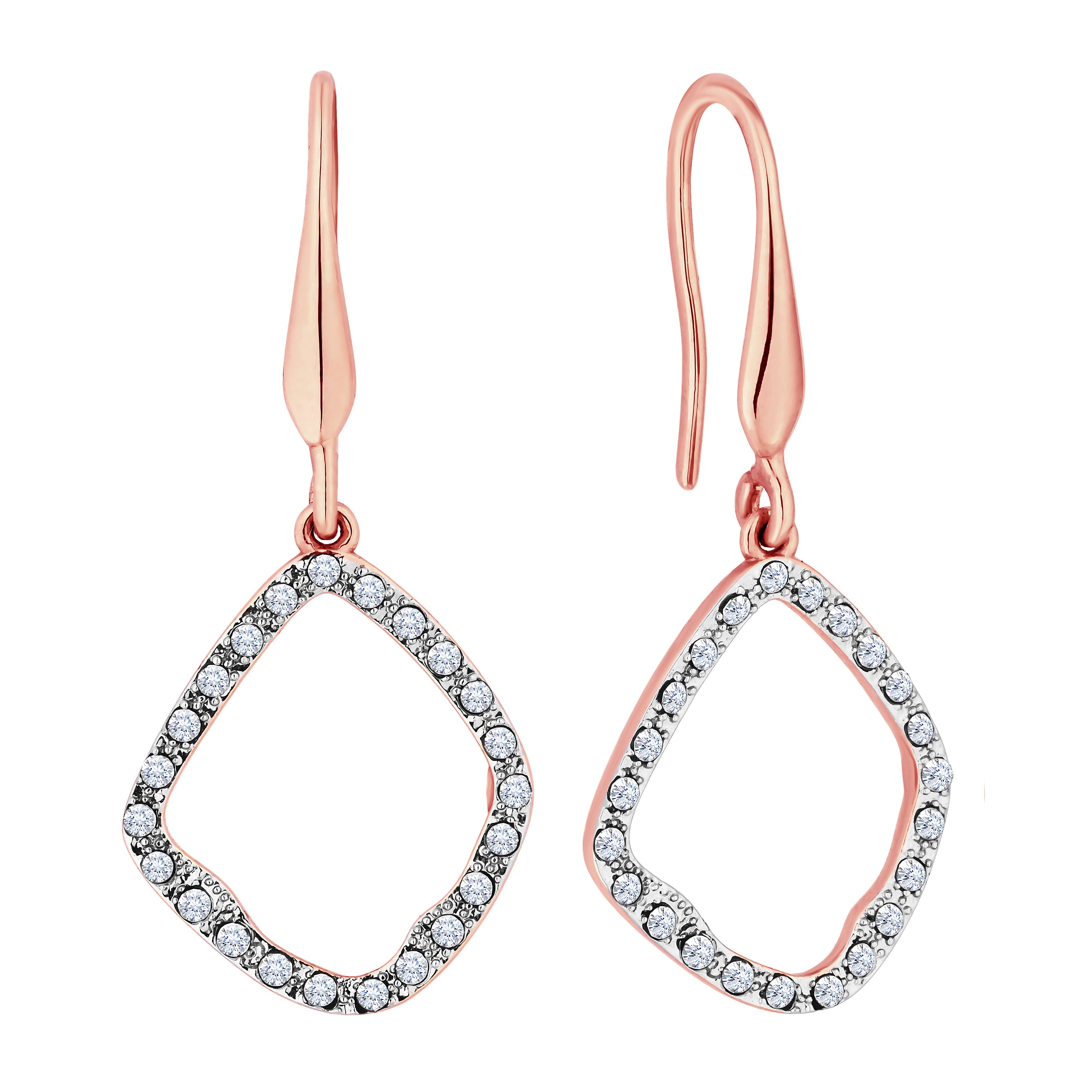 Fantasy Earrings in Rose Gold Plating
