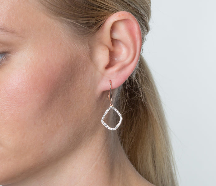 Fantasy Earrings in Rose Gold Plating