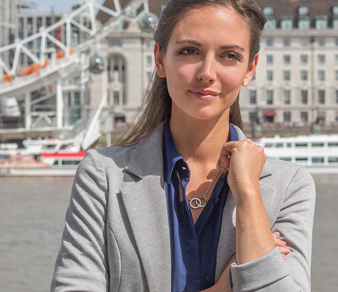 Forever Pendant Gold/White Gold Plated