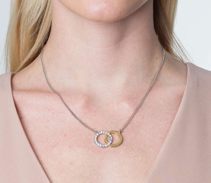 Forever Pendant Gold/White Gold Plated